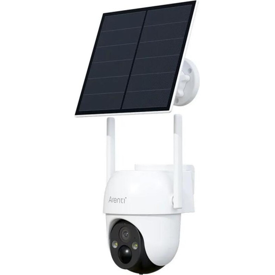 Arenti Wire-Free Outdoor Uhd 2K/3MP Pan Tilt Zoom Battery Camera With Solar Panel - (GO2T+SP2)