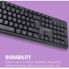 Alcatroz Silent Keyboard KB1000 Black - (KB1000S)