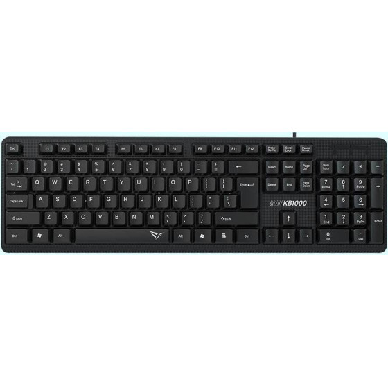 Alcatroz Silent Keyboard KB1000 Black - (KB1000S)