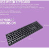 Alcatroz Silent Keyboard KB1000 Black - (KB1000S)