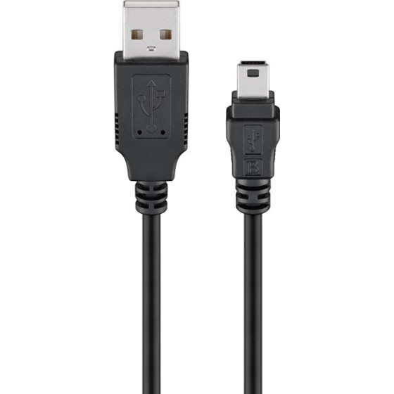 Goobay ������� Usb �� Usb Mini 480Mbps, 0.3m, ����� - (93229)