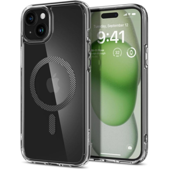 Spigen Ultra Hybrid Mag Magsafe Iphone 15 Pro Carbon Backcover - (ACS06717)
