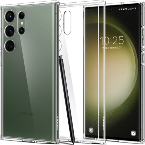 Spigen Ultra Hybrid Samsung S23 Ultra Crystal Clear Backcover - (ACS05617)