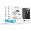 Lamtech Ups With Avr And Lcd Display 3000VA, 4x12V/9AH, 3xSCHUKO, 3xIEC, Usb & RJ45 Port - (LAM113546)
