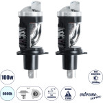 GloboStar H4 X10 360� Line Kit ������� �������� ����������� & ������������ 3nd Generation Can-Bus Series Led Cree Cxb 100W 11000lm Dc 12V ��������� IP56 ����� ����� 6000K - 2 ������ ������� - (81506)