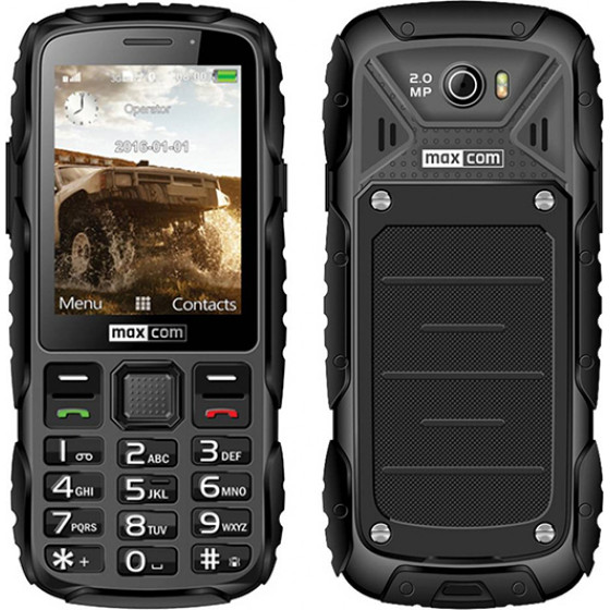 Maxcom ������ �������� MM920 ��������� IP67 �� ������ �������, ����, ��������� (���������� ����� Handsfree), Bluetooth, Media Player, ������ & ������� Micro SD ����� - (MAXCOM920BK)