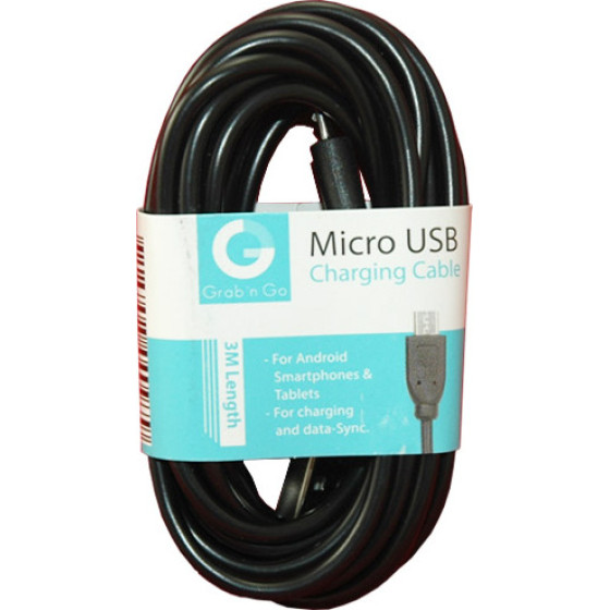 GNG ������� �������� & Data MicroUSB ����� 3m - (GNG121)