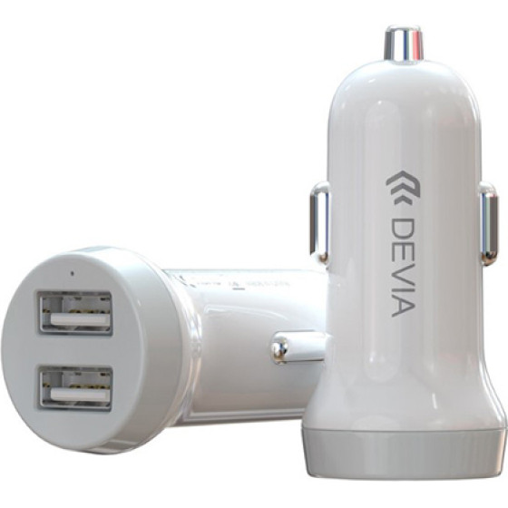 Devia ��������� ����������� Smart �� 2 ����� UsB 3.1A - (DEVEA131W)