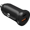 Devia ��������� ����������� Smart Mini �� 1 ���� Usb A QC ��� 1 ���� Usb C PD 30W ������ - (DEVEA442)
