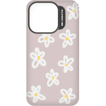 SBS Case Me 3D Jelly Cover Embossed Motifs Flower Iphone 15 Pro Max Pink Backcover - (VSIL3DIP1561P1)