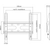 Sbox Wall Mount 23' - 43' / 58 Cm - 109 Cm Vesa 200x200 Max - (PLB-2522F-2)