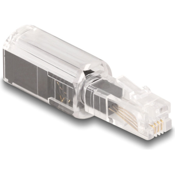 DeLock ����� ��������� RJ10 360� ��������������, �������-����� - (88168)