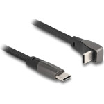 DeLock ������� USB-C 60W, flat, �������, 480 Mbps, 1m, ����� - (80751)