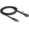 DeLock ������� USB-C 60W, flat, �������, 480 Mbps, 1m, ����� - (80751)