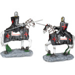 ALBAINOX ������� White horse. Black Templar With spear. 20cm, 39550