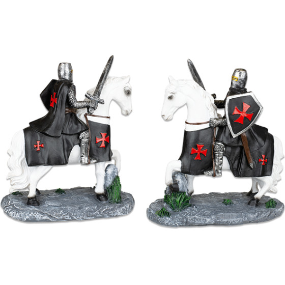 ALBAINOX ������� White horse. Black Templar With sword.12cm, 39575
