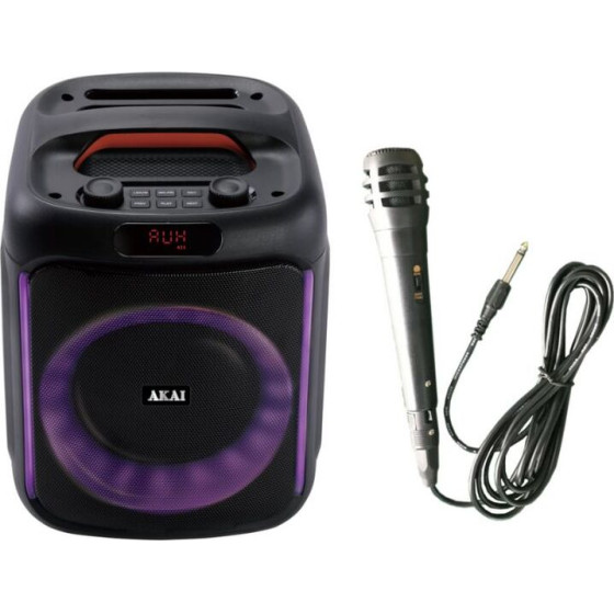 Akai ������ ����� �� Bluetooth, USB, AUX-IN, ����� TF, FM, Led ��� ��������� ���������- 20W Rms - (ABTS-V20)
