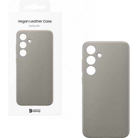 Samsung ���� S24 Plus 5G S926 Vegan Leather Case Taupe Packing Or - (GP-FPS926HCAAW)