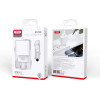 XO Travel Charger CE02C 2 Ports 2.1A + Data Cable Micro Usb White - (CE02CMW)