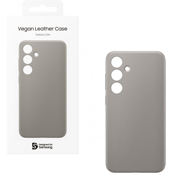 Samsung ���� S24 Plus 5G S926 Vegan Leather Case Dark Violet Packing Or - (GP-FPS926HCAVW)