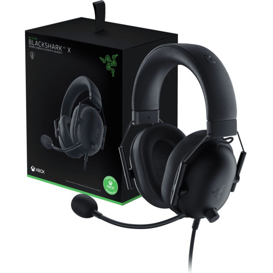 Razer Blackshark V2 X For Xbox Licensed - 7.1 Gaming Headset - Audio Jack - XBOX/PC/PS4/PS5/Switch - (RZ04-03240900-R3M1)