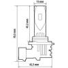 Lampa ����� Led HIR2 9012 12V PX22d 6.500K ����� 3.900lm/����� 2.400lm 35W Halo Led Quick Fit Alien Series - 1 ���. - (57696)