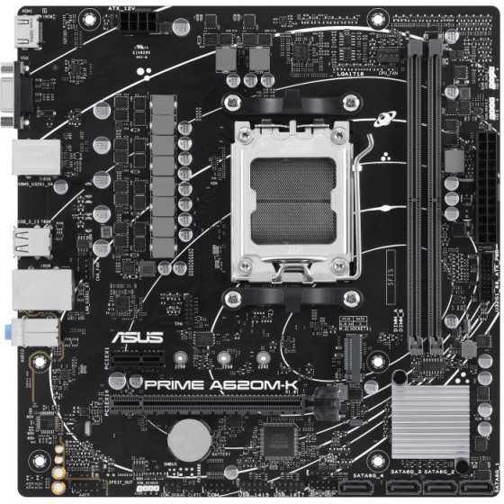 Asus Motherboard Prime A620M-K, AM5 , MATX, DDR5 - (90MB1F40-M0EAY0)