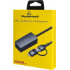 Powertech ���������� ������� Usb & USB-C, 1000 Mbps, ���� - (PTR-0149)