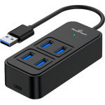 Powertech Usb Hub 4x �����, 5 Gbps, Usb �������, ����� - (PTR-0153)
