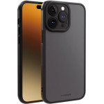 Vivanco Frosted Cover Camera Protection Iphone 15 Pro Max Semi transparent/Black Backcover - (63923)