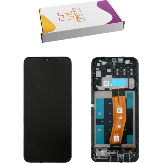 HYPER-Fix Samsung A14 4G A145 ����� + Touch Screen + Lens + Frame Black Service Pack - (HF-GH81-23541A)