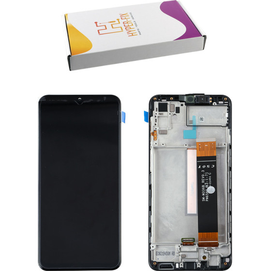 HYPER-Fix Tools Samsung M336 M33 5G �����+Touch Screen + Lens + Frame Black Service Pack - (HF-GH82-28492A)