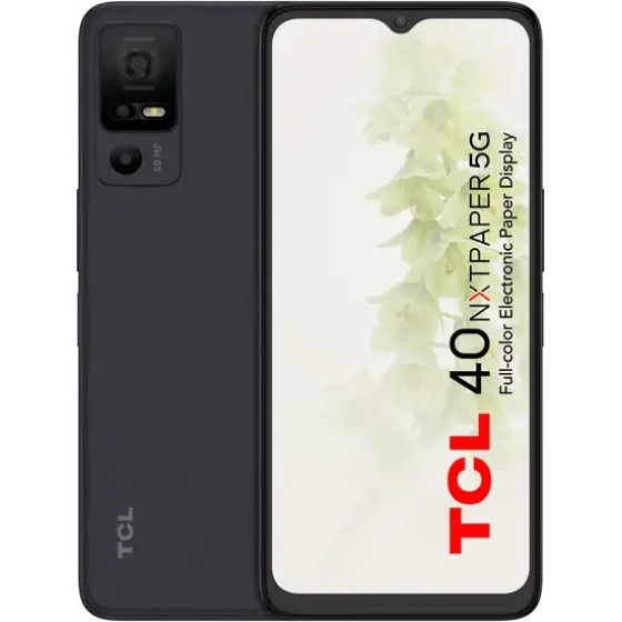 TCL 40 Nxtpaper 5G 256GB Black - (T771K3-2ALCA112)