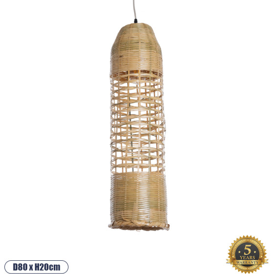 GloboStar Waikiki Boho �������� ��������� ������ �������� 1 x E27 AC220-240V IP20 - �20 x �80cm - ���� ������ ������� ������ ������� - 5 ������ ������� - (02350)
