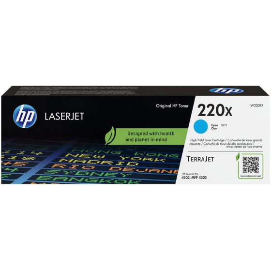 HP 220X Toner High Capacity Cyan - (W2201X)