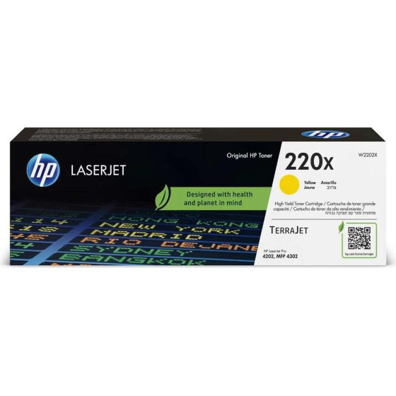 HP 220X Toner High Capacity Yellow - (W2202X)
