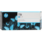 HP ������ Inkjet No.738 300-Ml Cyan Designjet - (676M6A)