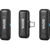BOYA 2,4GHz Mobile Wireless Mic For Android USB-C (2 transmitters, Two Person vlog) - (BY-WM3T-U2)
