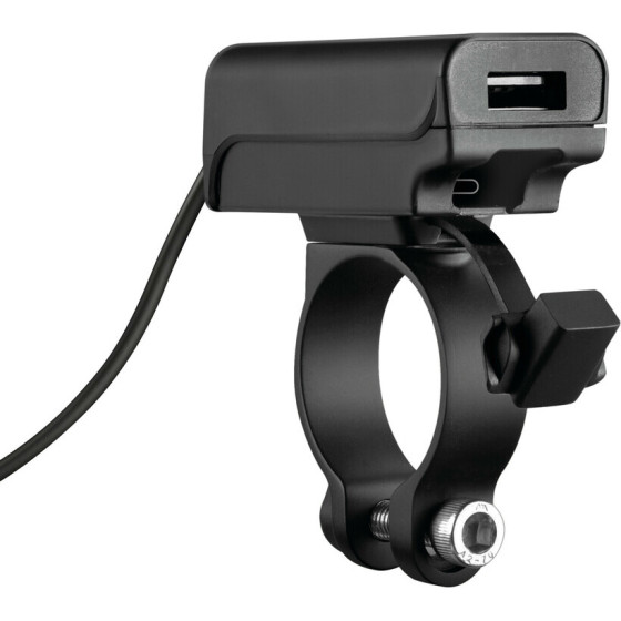 Lampa ��������� Usb Type A+C (2 �����) �� ���� �������� �������� ���������� Moto 12V 18W 22-32mm Trek X - 1 ���. - (91817)