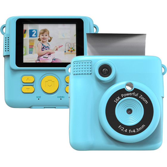 Lamtech Kid Instant Camera With Flash Blue - (LAM114246)