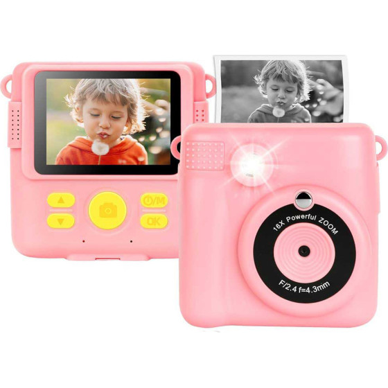 Lamtech Kid Instant Camera With Flash Pink - (LAM114253)