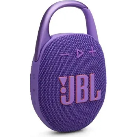 JBL Bluetooth Speaker Clip 5 Water/Dust Proof IP67 Purple - (JBLCLIP5PUR)