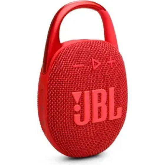JBL Bluetooth Speaker Clip 5 Water/Dust Proof IP67 Red - (JBLCLIP5RED)
