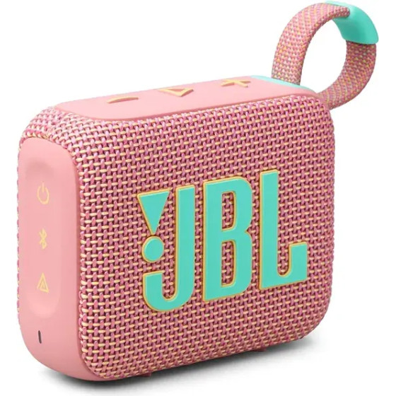 JBL Bluetooth Speaker GO4 Water/Dust Proof IP67 Pink - (JBLGO4PINK)