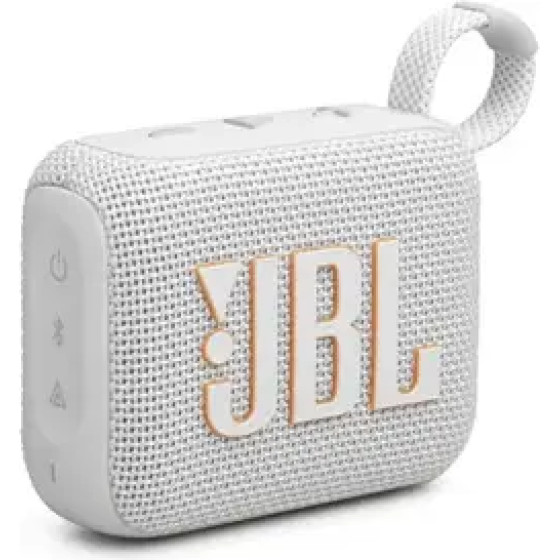 JBL Bluetooth Speaker GO4 Water/Dust Proof IP67 White - (JBLGO4WHT)