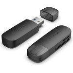 Vention 2 In 1 Usb 3.0 A Card Reader (SD+TF) Black Dual Drive Letter - (CLGB0)