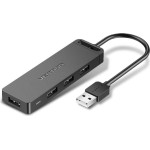 Vention 4-Port Usb 2.0 Hub With Power Supply 1M Black - (CHMBF)