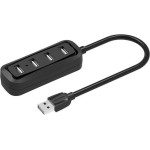 Vention 4-Ports Usb 2.0 Hub 0.5M Black - (VAS-J43-B050)