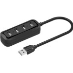 Vention 4-Ports Usb 2.0 Hub 1M Black - (VAS-J43-B100)