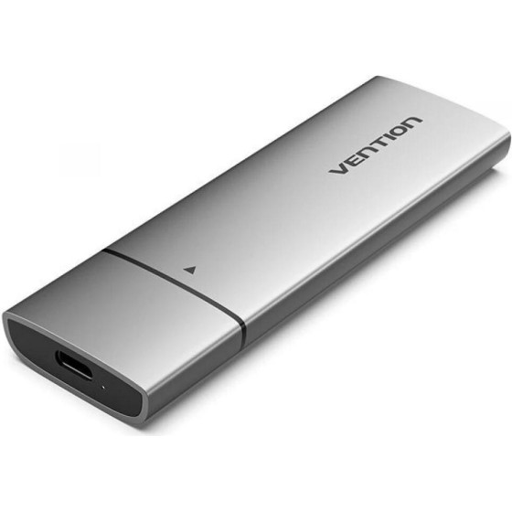 Vention M.2 Nvme Ssd Enclosure (Usb 3.1 Gen 2-C) Gray Aluminum Alloy Type - (KPGH0)